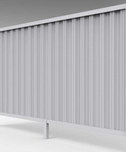 Pearl White Fencing Kit 2.4 mtr panel (2 Posts, 2 Rails, 6 Panels)