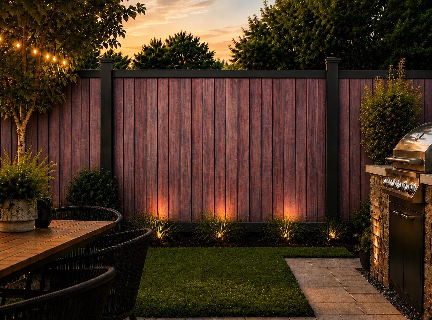 Ezzy Fit Redgum Fence Panel
